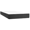 Image de Vidaxl matelas de lit à ressorts ensachés fermeté moyenne noir 90x190x20 cm similicuir