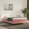 Image de Matelas De Lit À Ressorts Ensachés Fermeté Moyenne Rose 140x200x20 Cm Velours Vidaxl