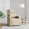 Image de Fauteuil De Massage Crème Tissu Vidaxl