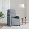 Image de Fauteuil De Massage Gris Clair Tissu Vidaxl