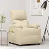 Image de Fauteuil De Massage Crème Tissu Vidaxl