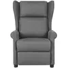 Image de Vidaxl fauteuil de massage gris clair tissu