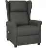 Image de Fauteuil De Massage Gris Foncé Tissu Vidaxl