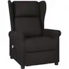 Image de Fauteuil De Massage Noir Tissu Vidaxl