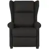 Image de Vidaxl fauteuil de massage noir tissu