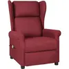 Image de Fauteuil De Massage Rouge Bordeaux Tissu Vidaxl