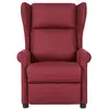 Image de Vidaxl fauteuil de massage rouge bordeaux tissu