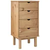 Image de Commode Otta 45x39x90 Cm Bois De Pin Massif Vidaxl