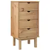 Image de Vidaxl commode otta 45x39x90 cm bois de pin massif