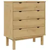Image de Vidaxl commode otta 76,5x39,5x90 cm bois de pin massif