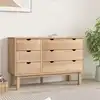 Image de Commode Otta 111x43x73,5 Cm Bois De Pin Massif Vidaxl