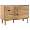 Image de Vidaxl commode otta 111x43x73,5 cm bois de pin massif