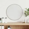 Image de vidaXL Mural Miroir de Maquillage Coiffeuse Cosmétique Décoration de Chambre à Coucher Salle de Bain Salon Intérieur Argenté 348174