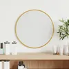 Image de vidaXL Mural Miroir de Maquillage Coiffeuse Cosmétique Décoration de Chambre à Coucher Salle de Bain Salon Intérieur Doré Ø 348179