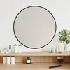 Image de Miroir Mural Noir Ø 50 Cm Rond Vidaxl