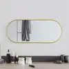 Image de Miroir Mural Doré 60x25 Cm Ovale Vidaxl