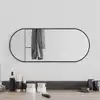 Image de Miroir Mural Noir 60x25 Cm Ovale Vidaxl
