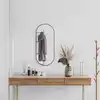 Image de Miroir Mural Noir 80x35 Cm Ovale Vidaxl