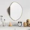 Image de Miroir Mural Doré 50x40 Cm Vidaxl