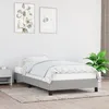 Image de Cadre De Lit Sans Matelas Gris Clair 80x200 Cm Tissu Vidaxl