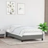 Image de Cadre De Lit Sans Matelas Gris Foncé 80x200 Cm Tissu Vidaxl