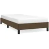 Image de Cadre De Lit Sans Matelas Marron Foncé 80x200 Cm Tissu Vidaxl