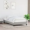 Image de vidaXL Cadre de lit sans matelas gris clair 90x190 cm tissu 346680