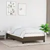 Image de Cadre De Lit Sans Matelas Marron Foncé 90x190 Cm Tissu Vidaxl