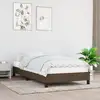Image de Cadre De Lit Sans Matelas Marron Foncé 100x200 Cm Tissu Vidaxl