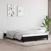 Image de Cadre De Lit Sans Matelas Noir 140x200 Cm Tissu Vidaxl