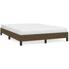 Image de Cadre De Lit Sans Matelas Marron Foncé 140x200 Cm Tissu Vidaxl