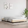 Image de Cadre De Lit Sans Matelas Crème 140x200 Cm Tissu Vidaxl