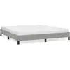 Image de Cadre De Lit Sans Matelas Gris Clair 160x200 Cm Tissu Vidaxl