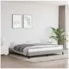 Image de Vidaxl cadre de lit sans matelas gris clair 160x200 cm tissu