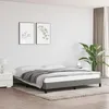 Image de vidaXL Cadre de lit sans matelas gris foncé 160x200 cm tissu 346729