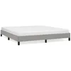Image de vidaXL Cadre de lit sans matelas gris clair 180x200 cm tissu 346736