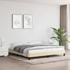 Image de vidaXL Cadre de lit sans matelas crème 180x200 cm tissu 346741
