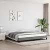 Image de vidaXL Cadre de lit sans matelas gris foncé 200x200 cm tissu 346745