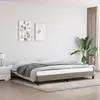 Image de Cadre De Lit Sans Matelas Taupe 200x200 Cm Tissu Vidaxl