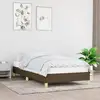 Image de Cadre De Lit Sans Matelas Marron Foncé 80x200 Cm Tissu Vidaxl