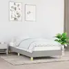 Image de Cadre De Lit Sans Matelas Gris Clair 90x190 Cm Tissu Vidaxl