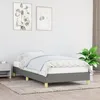 Image de vidaXL Cadre de lit sans matelas gris foncé 90x190 cm tissu 346779