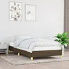 Image de Cadre De Lit Sans Matelas Marron Foncé 90x200 Cm Tissu Vidaxl