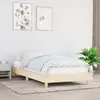 Image de Cadre De Lit Sans Matelas Crème 90x200 Cm Tissu Vidaxl