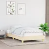 Image de vidaXL Cadre de lit sans matelas crème 90x200 cm tissu 346791