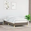 Image de Cadre De Lit Sans Matelas Taupe 100x200 Cm Tissu Vidaxl