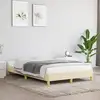 Image de Cadre De Lit Sans Matelas Crème 120x200 Cm Tissu Vidaxl