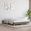 Image de vidaXL Cadre de lit sans matelas gris foncé 140x190 cm tissu 346811
