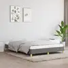 Image de Cadre De Lit Sans Matelas Gris Foncé 140x200 Cm Tissu Vidaxl