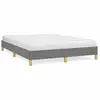 Image de Vidaxl cadre de lit sans matelas gris foncé 160x200 cm tissu